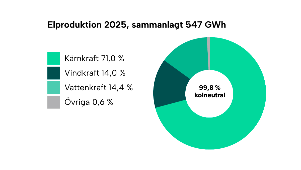 Elproduction 2025, kolneutral